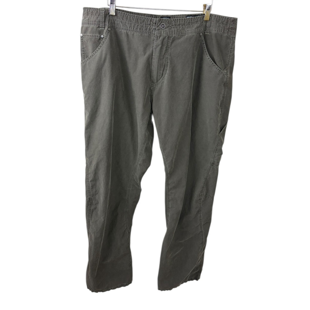 Kuhl Pants Mens 40x34 Olive Outrage Hiking Outdoor Free Ryde Waist Gusseted
